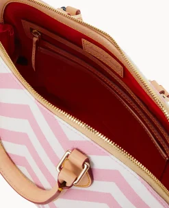 Chevron Zip Zip Satchel