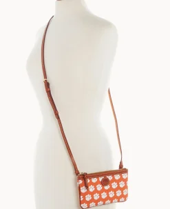 Collegiate Clemson University Large Slim Crossbody
