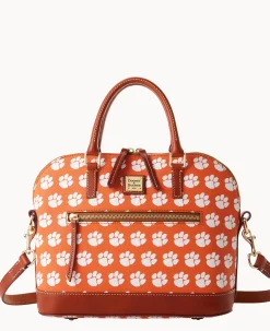 Collegiate Clemson University Domed Zip Satchel