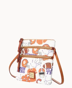 Collegiate Clemson University N S Triple Zip Crossbody