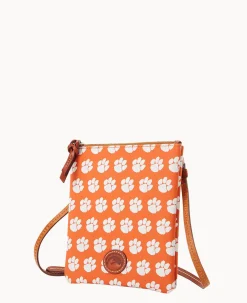 Collegiate Clemson University North South Top Zip Crossbody