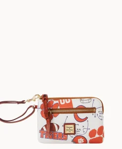 Collegiate Clemson University Zip Around Wristlet