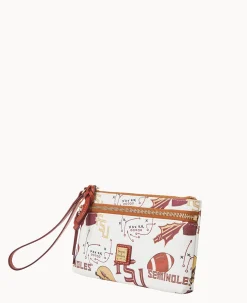 Collegiate Florida State Double Zip Wristlet