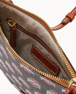 Collegiate Ohio State University North South Top Zip Crossbody