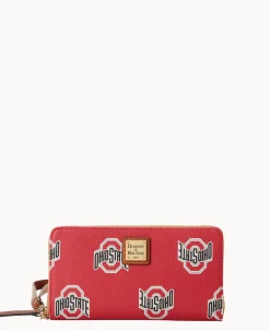 Collegiate Ohio State University Large Zip Around Wristlet