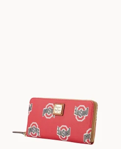 Collegiate Ohio State University Large Zip Around Wristlet