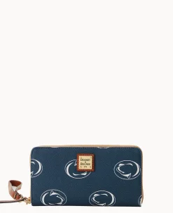 Collegiate Penn State University Large Zip Around Wristlet