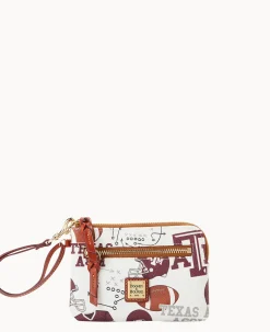 Collegiate Texas Achr(38)M University Zip Around Wristlet