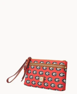 Collegiate University of Georgia Double Zip Wristlet