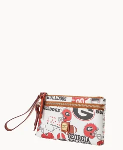 Collegiate University of Georgia Double Zip Wristlet