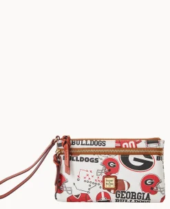 Collegiate University of Georgia Double Zip Wristlet