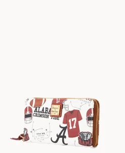 Collegiate University of Alabama Large Zip Around Wristlet