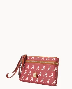 Collegiate University of Alabama Double Zip Wristlet