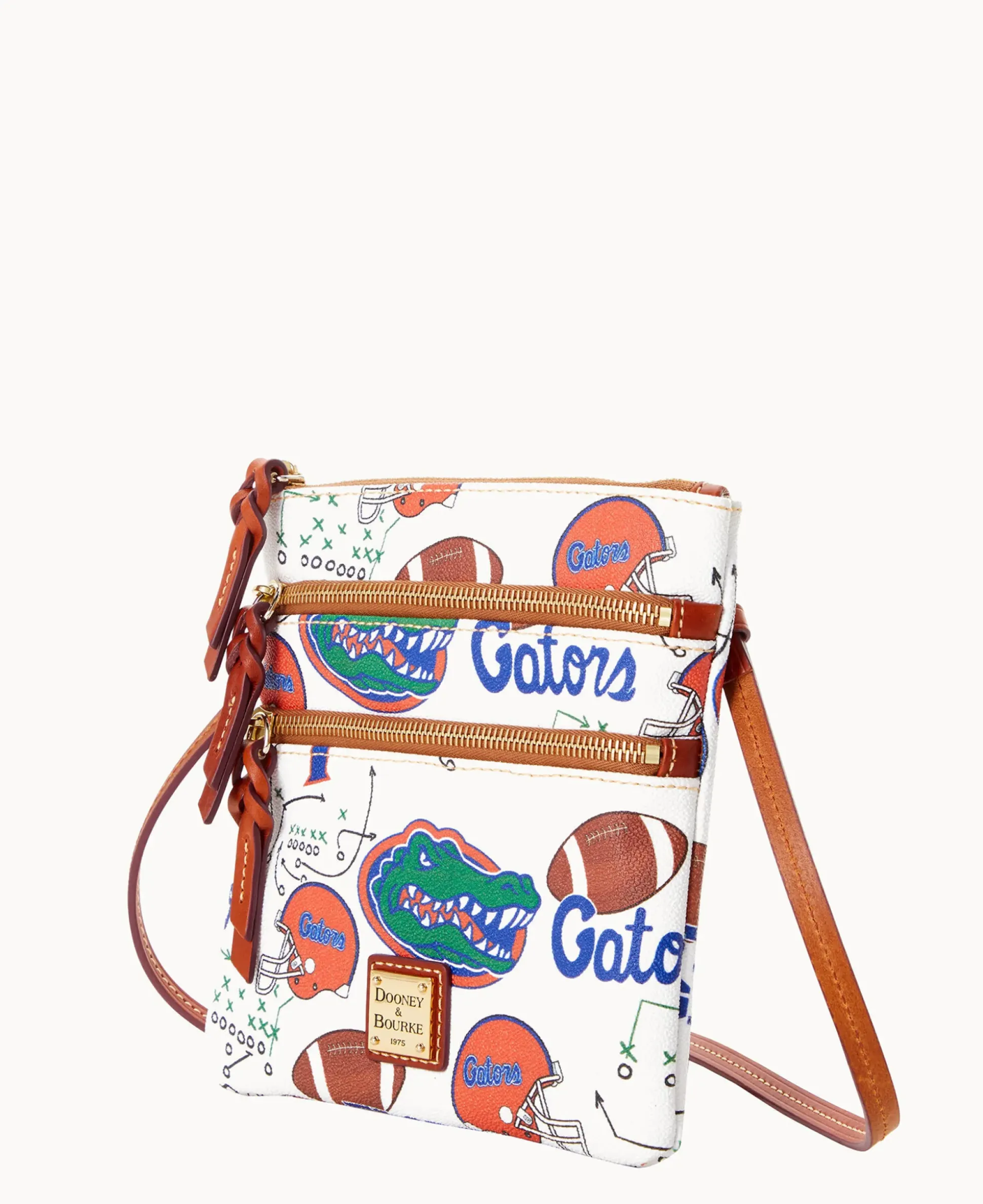 Collegiate University of Florida N S Triple Zip Crossbody