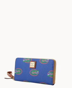 Collegiate University of Florida Large Zip Around Wristlet