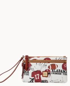 Collegiate University of Alabama Double Zip Wristlet