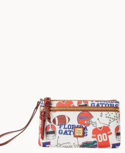 Collegiate University of Florida Double Zip Wristlet