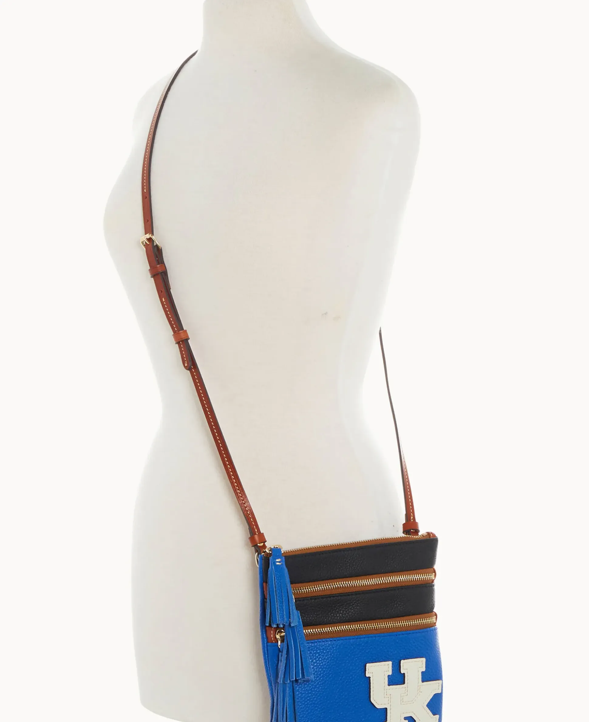 Collegiate University of Kentucky Triple Zip Crossbody