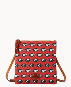 Collegiate University of Georgia North South Top Zip Crossbody