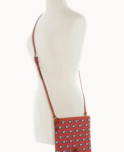 Collegiate University of Georgia North South Top Zip Crossbody
