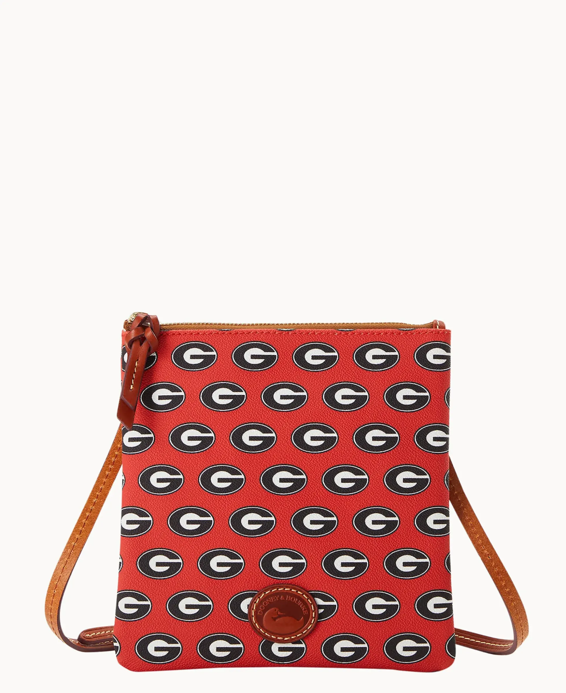 Collegiate University of Georgia North South Top Zip Crossbody
