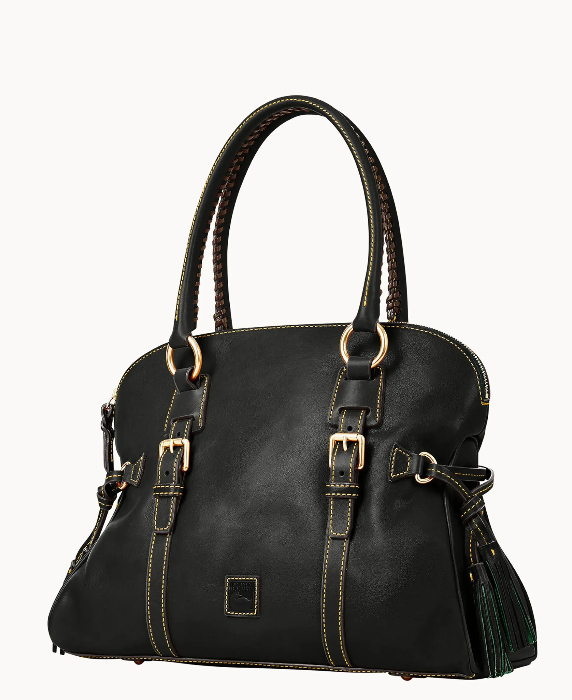 Florentine Domed Buckle Satchel