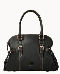 Florentine Domed Buckle Satchel