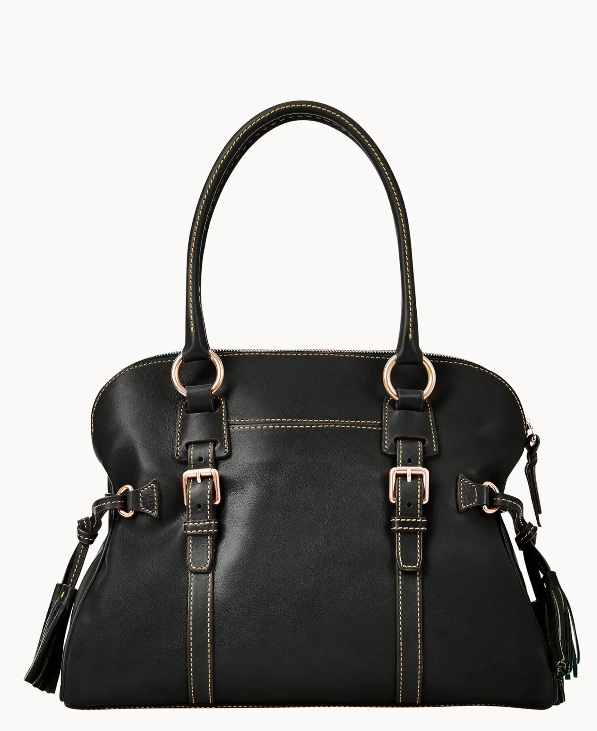 Florentine Domed Buckle Satchel