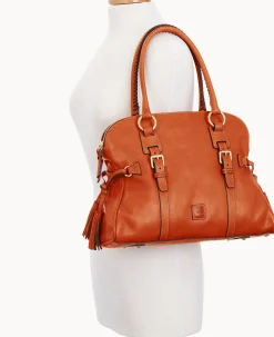 Florentine Domed Buckle Satchel