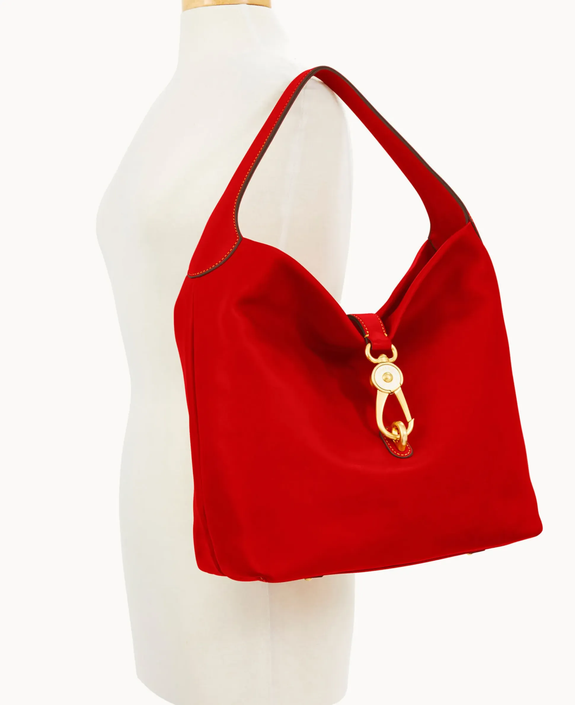 Florentine Logo Lock Shoulder Bag