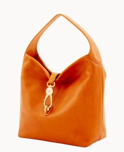 Florentine Logo Lock Shoulder Bag