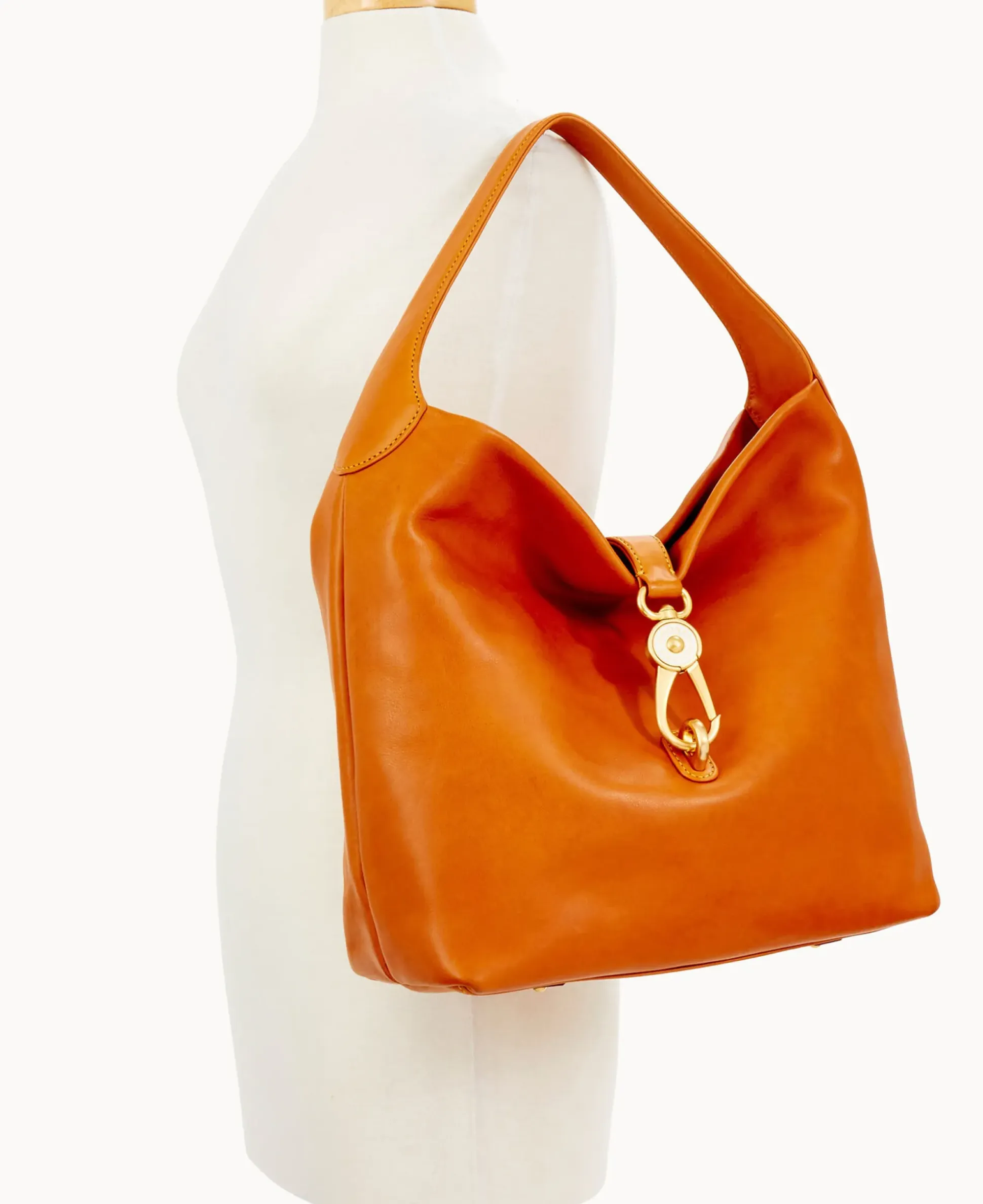 Florentine Logo Lock Shoulder Bag