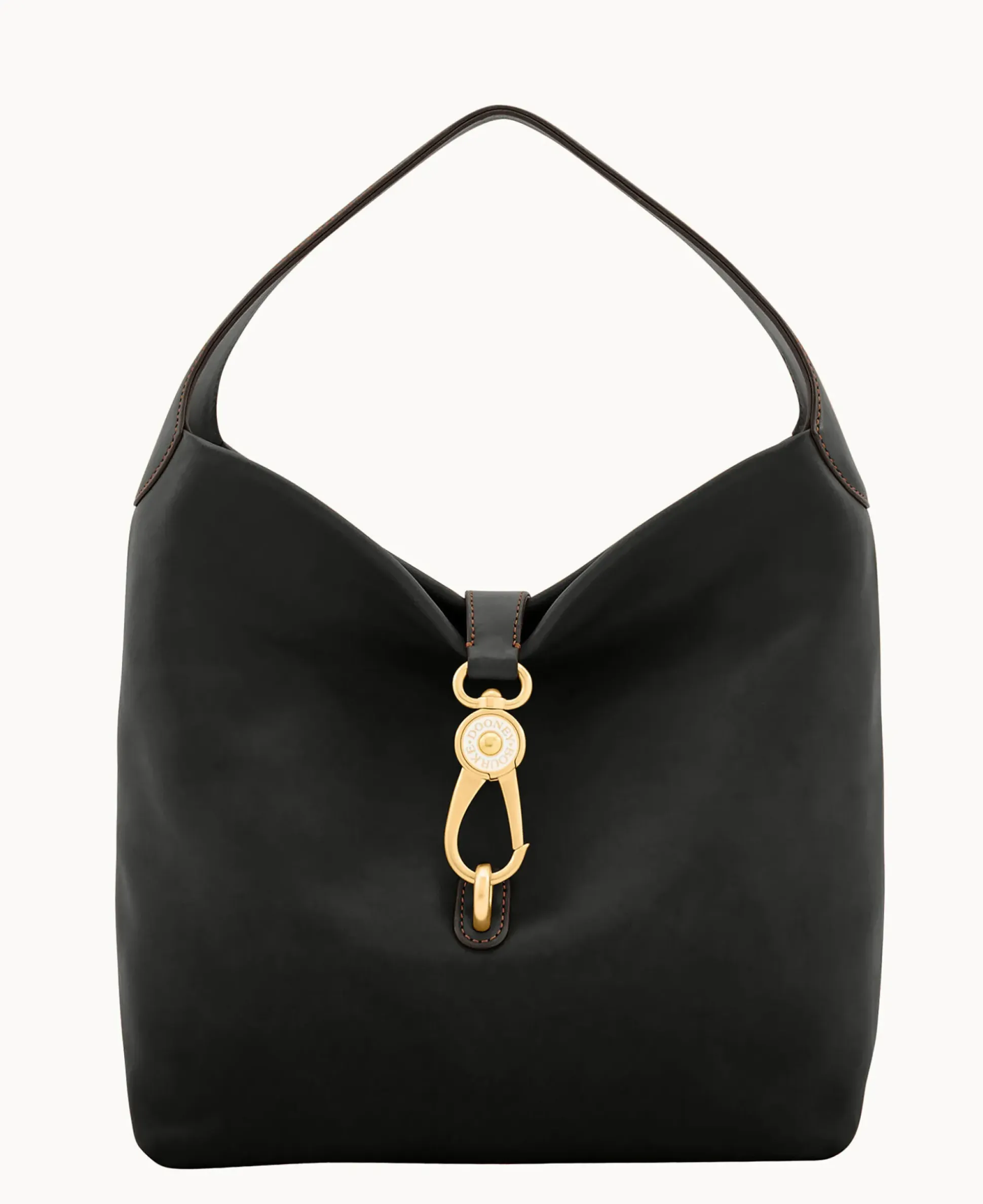 Florentine Logo Lock Shoulder Bag