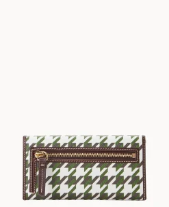Houndstooth Continental Clutch