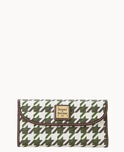 Houndstooth Continental Clutch