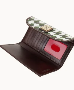 Houndstooth Continental Clutch