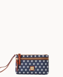 MLB Astros Double Zip Wristlet