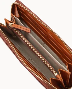 MLB Astros Large Zip Around Wristlet