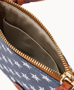 MLB Astros Small North South Top Zip Crossbody