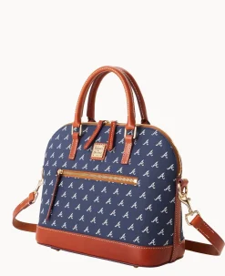 MLB Braves Domed Zip Satchel