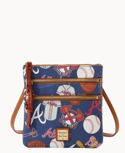 MLB Braves N S Triple Zip Crossbody