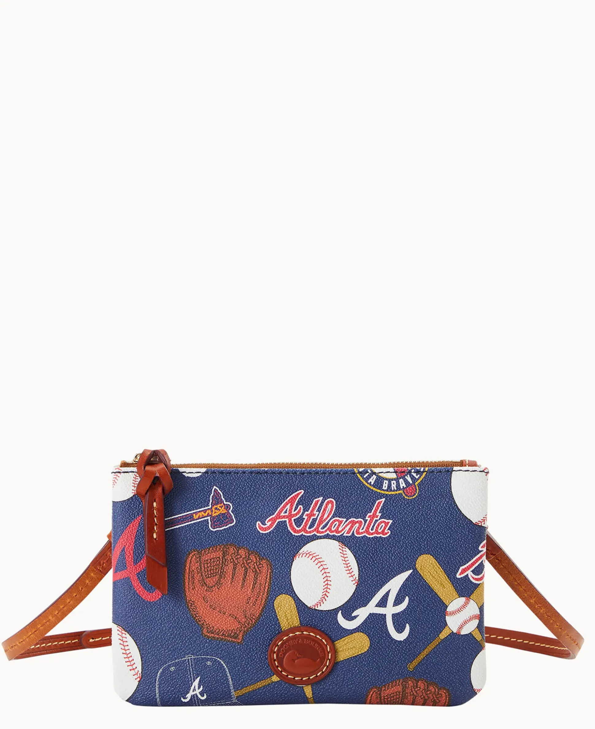 MLB Braves Top Zip Crossbody