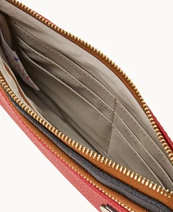 MLB Cardinals Double Zip Wristlet