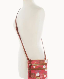 MLB Cardinals N S Triple Zip Crossbody