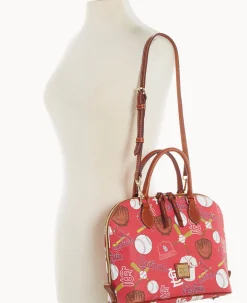 MLB Cardinals Zip Zip Satchel