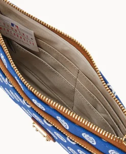 MLB Cubs Double Zip Wristlet