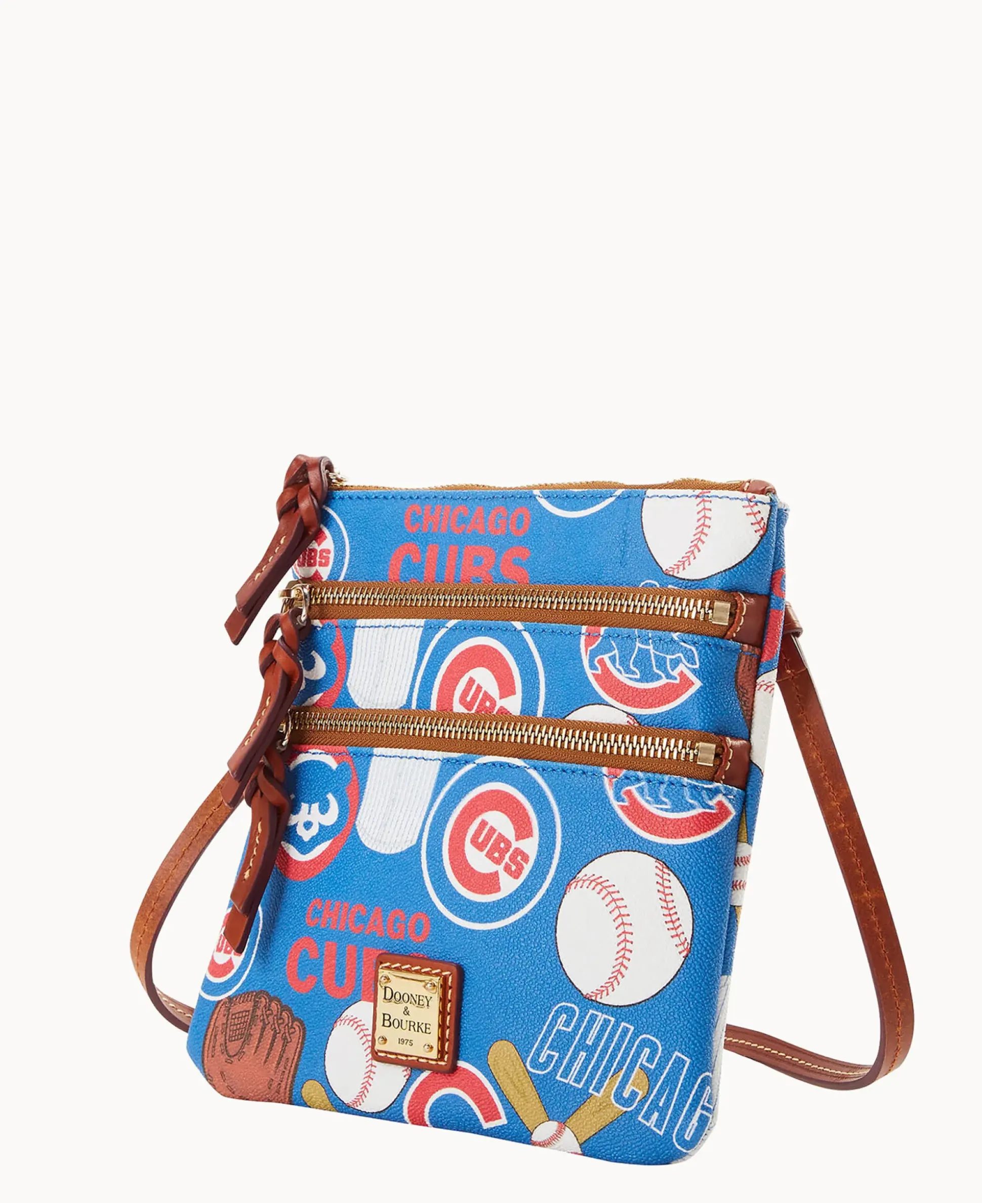MLB Cubs N S Triple Zip Crossbody