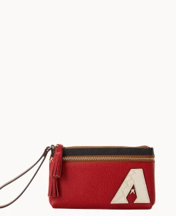MLB Diamondbacks Double Zip Wristlet