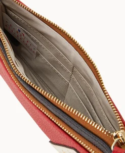 MLB Diamondbacks Double Zip Wristlet
