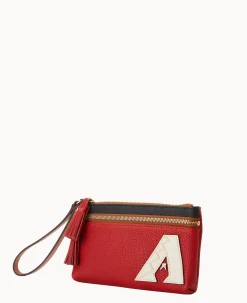 MLB Diamondbacks Double Zip Wristlet